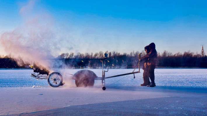 鋸冰車采(cǎi)冰工具