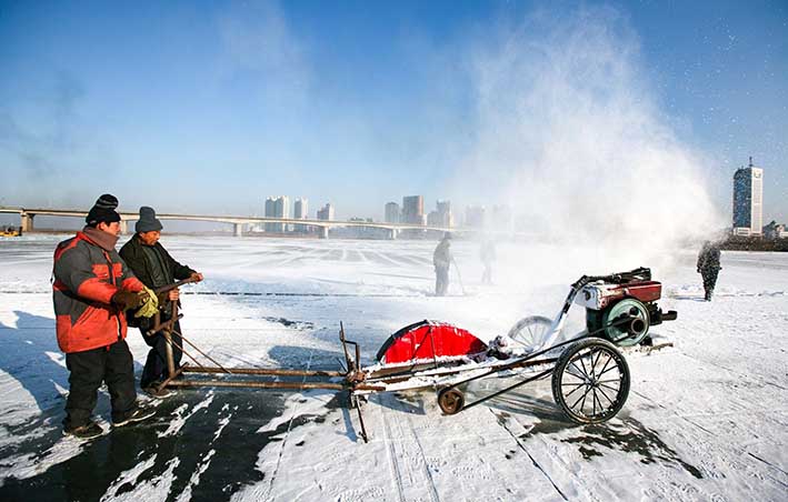 鋸冰車采(cǎi)冰工具